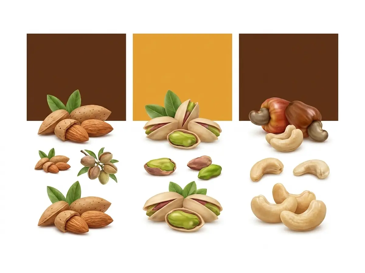 Almonds, Pistachios & Cashews
