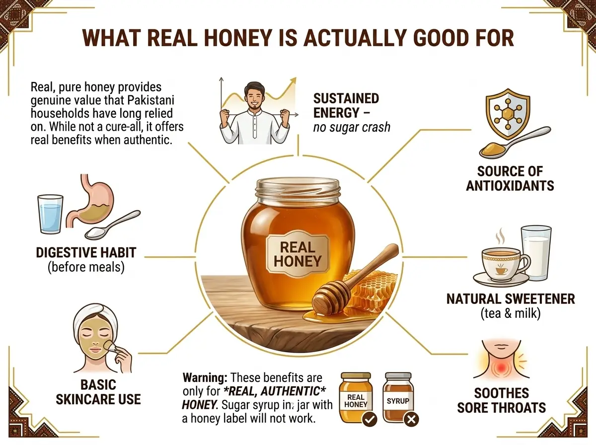 What honey is actually good for